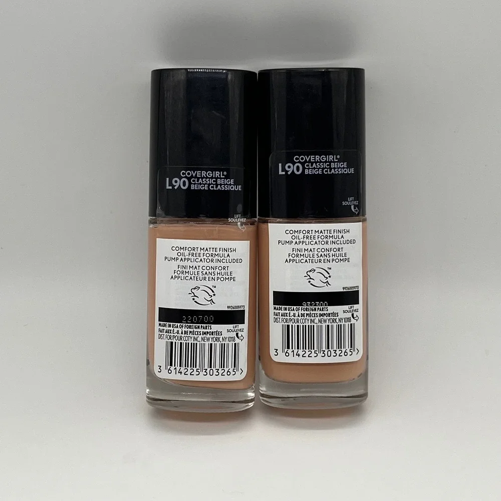 Covergirl TruBlend Matte Made Foundation L90‎ Classic Beige 1oz 2 Pack Womens